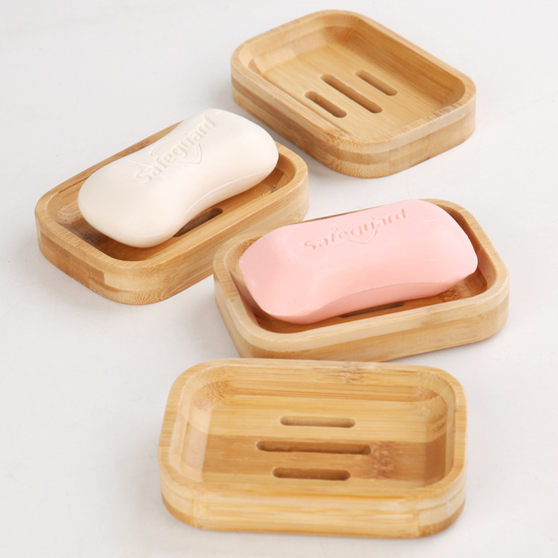 Soap Making Tray - 1個の竹製木製石鹸置き、固形石鹸ホルダー、シャワー、バスルーム、キッチンシンク排水用石鹸トレイ、ナチュラルカラー