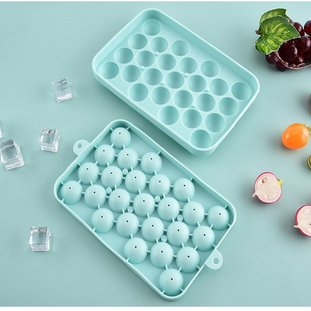 Soap Making Kits - クリエイティブシリコングレープボール型 25グリッド丸型手作り石鹸型 柔軟な再利用可能なアイスキューブ型 バーパーティー用