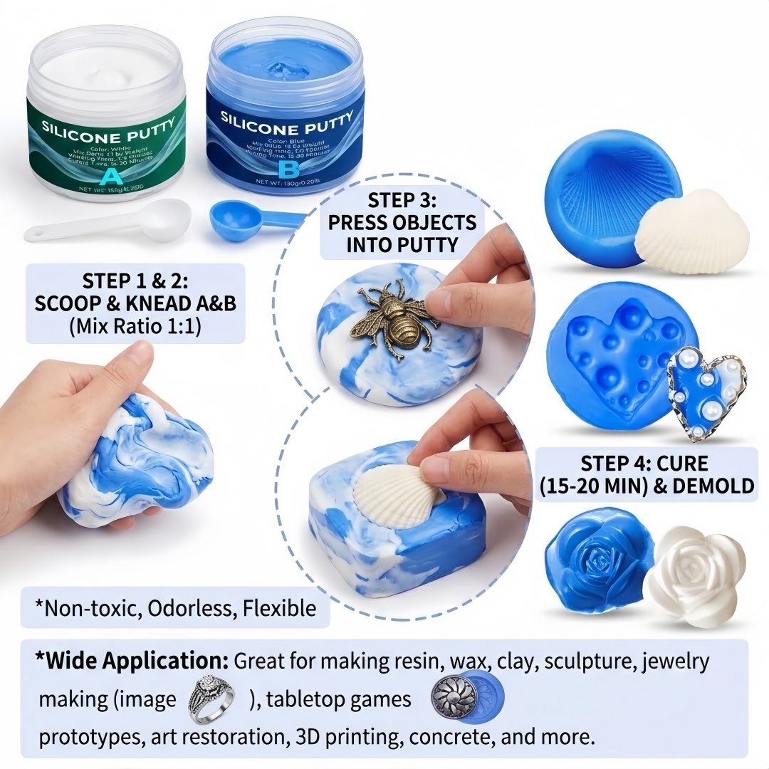 シリコーンパテ型作成用品 石膏キャンドル石鹸型用に簡単に成形 - Soap Making Kits のレビューと価格