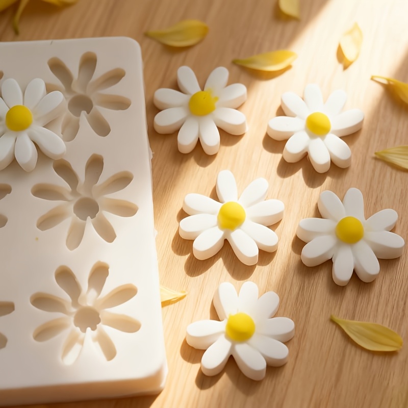 1pc 3D デイジーひまわりシリコンモールド石鹸キャンドル - Soap Making Name のレビューと価格