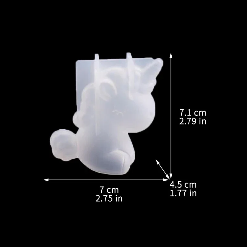 3D 幾何学的なシリコーンユニコーン猫鹿クマ型ソープキャンド - Soap Making Name のレビューと価格
