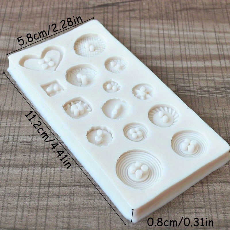 ボタン型シリコンモールド シリコンモールド 石鹸やキャンドル - Soap Making Name のレビューと価格