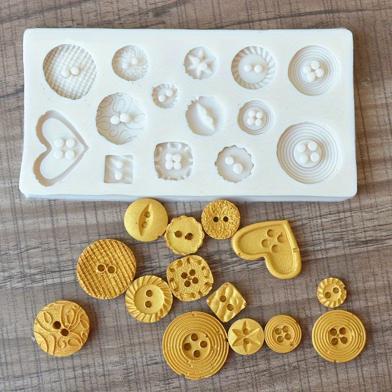 ボタン型シリコンモールド シリコンモールド 石鹸やキャンドル - Soap Making Name のレビューと価格