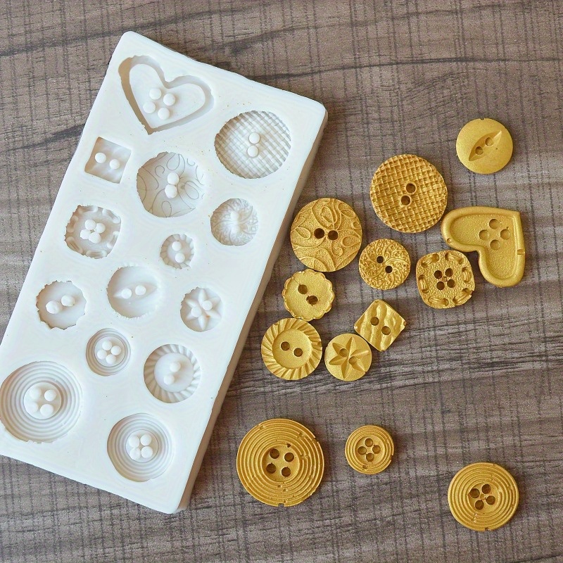 ボタン型シリコンモールド シリコンモールド 石鹸やキャンドル - Soap Making Name のレビューと価格