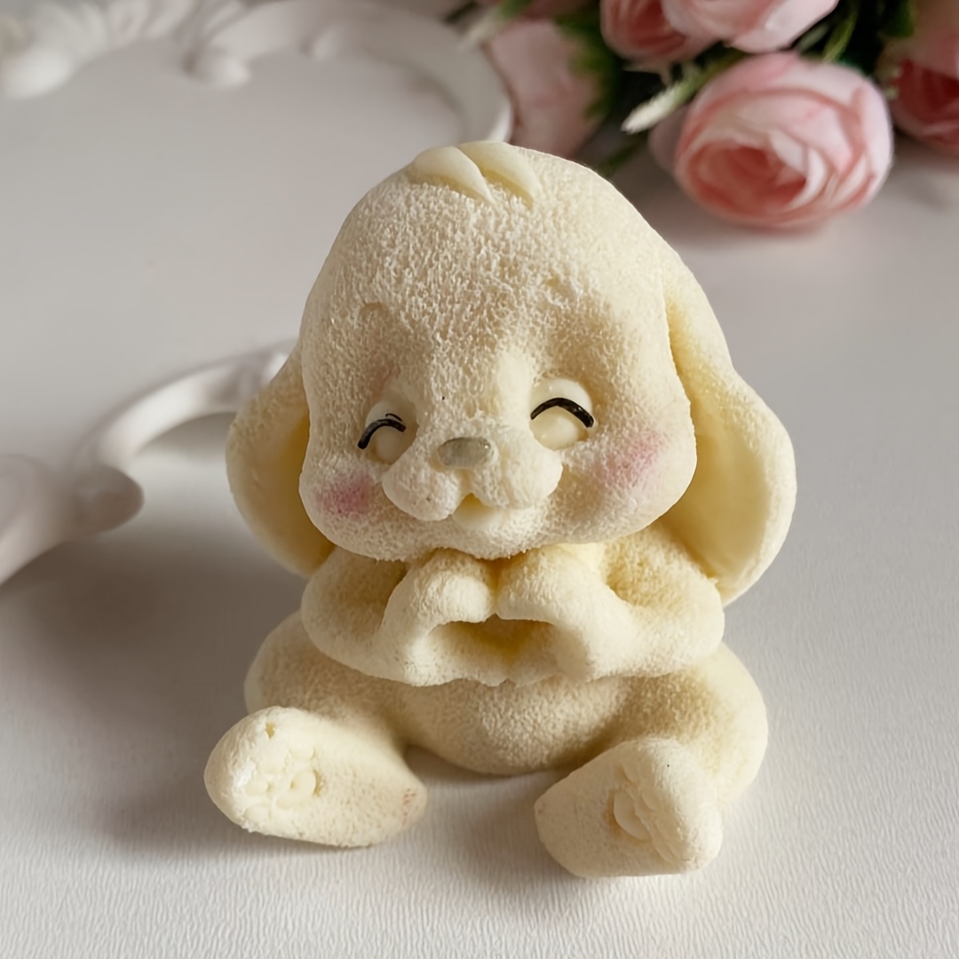 表現豊かな目とふわふわの耳が付いた愛らしいウサギの樹脂シリコ - Soap Making Kits のレビューと価格
