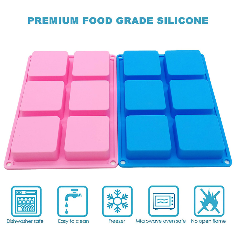 正方形のシリコン石鹸型,チョコレート,カップケーキ,コーンブ - Soap Making Name のレビューと価格
