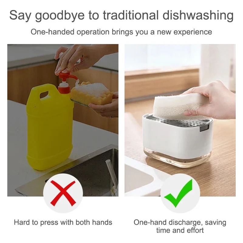 2In1 食器用洗剤ディスペンサー液体石鹸ポンプディスペンサ - Soap Making Tray のレビューと価格