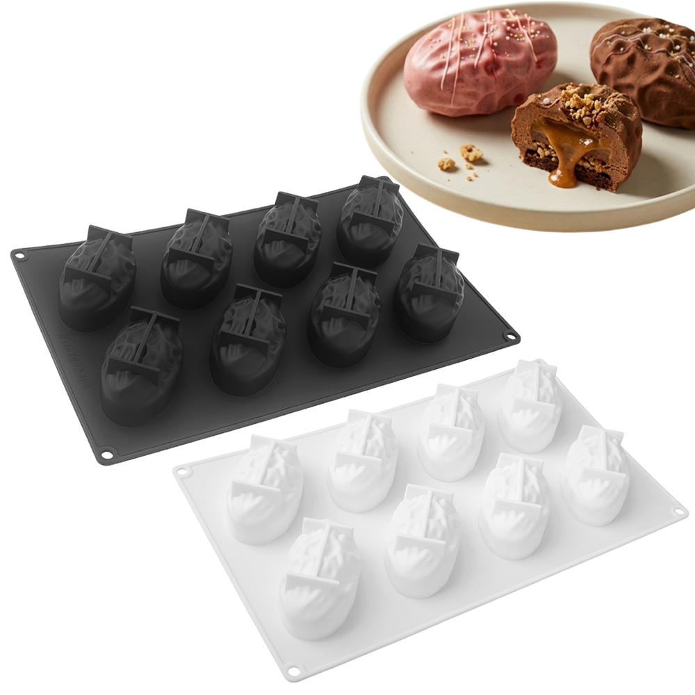 3または8セルのナツメヤシ型食品グレードシリコンムースケーキ - Soap Making Name のレビューと価格