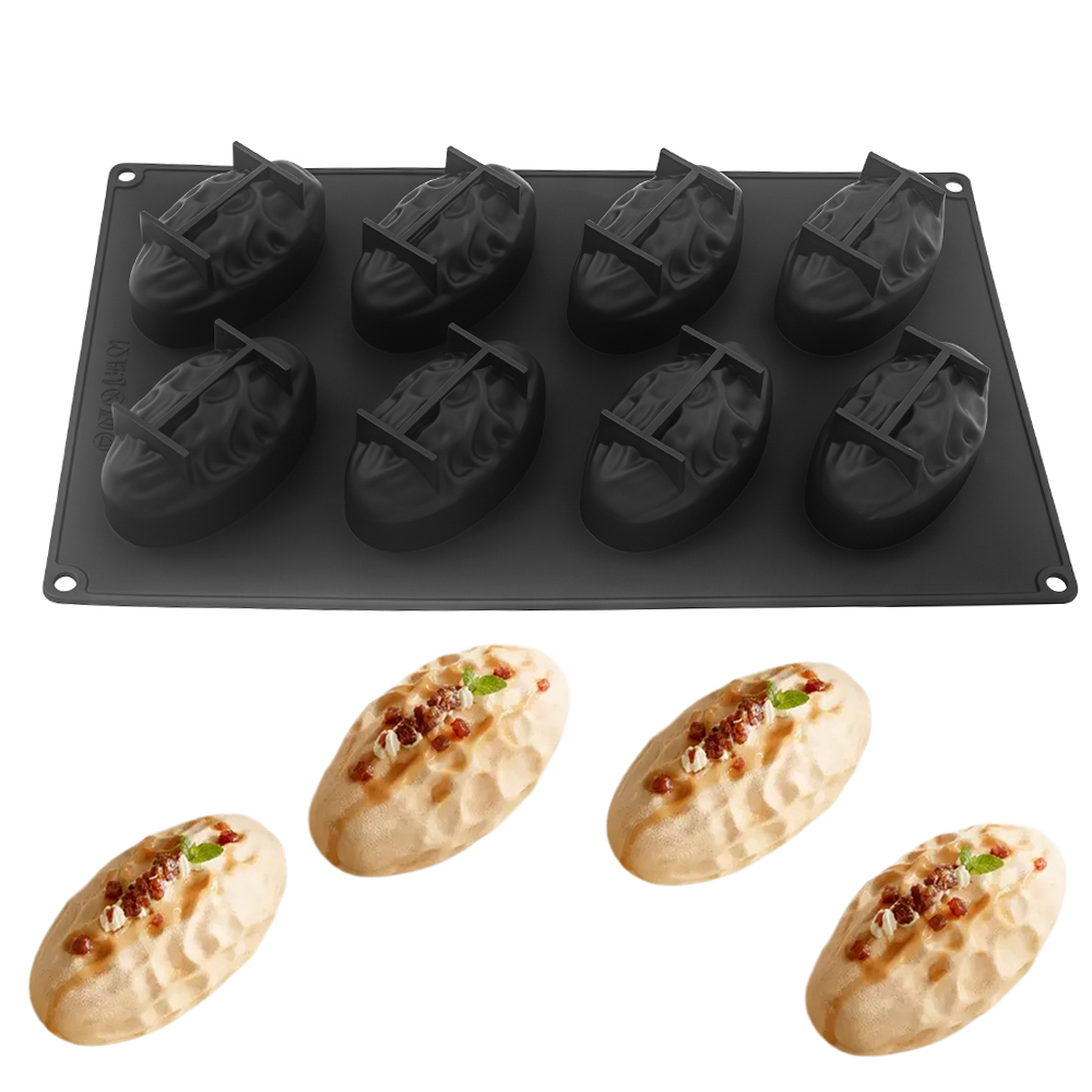 3または8セルのナツメヤシ型食品グレードシリコンムースケーキ - Soap Making Name のレビューと価格