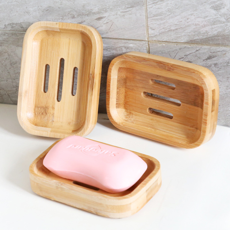 1個の竹製木製石鹸置き、固形石鹸ホルダー、シャワー、バスルー - Soap Making Tray のレビューと価格