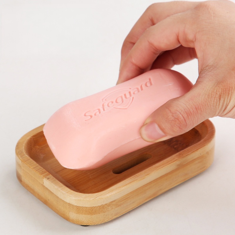 1個の竹製木製石鹸置き、固形石鹸ホルダー、シャワー、バスルー - Soap Making Tray のレビューと価格