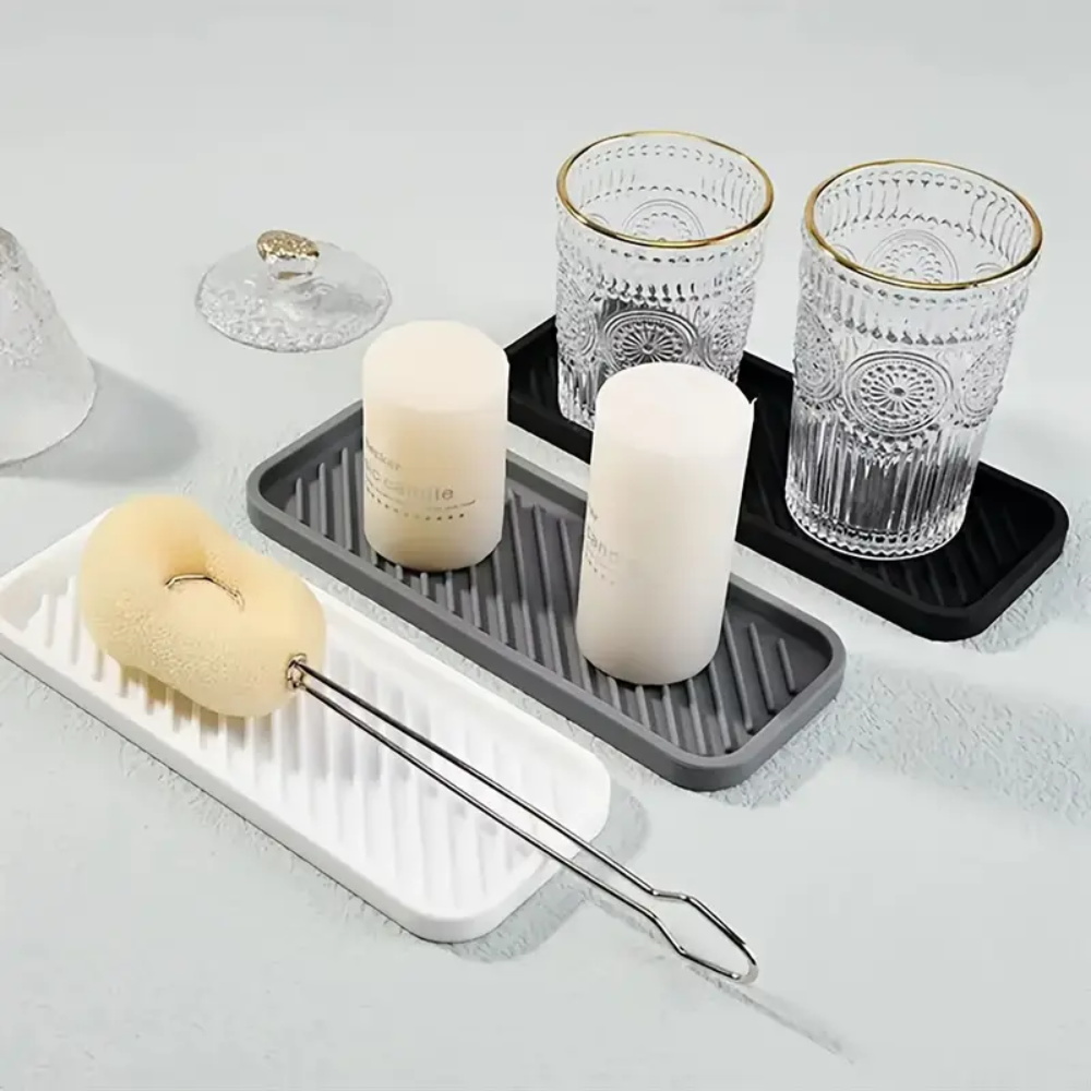シリコン製シンクスプラッシュガードとソープホルダー1個 -  - Soap Making Tray のレビューと価格