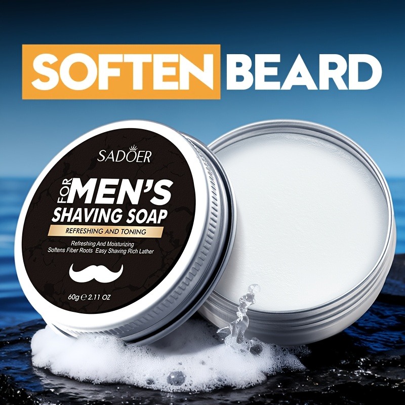 メンズシェービングソープ、ミントエキスとオリーブフルーツオイ - Soap Making Ingredient のレビューと価格
