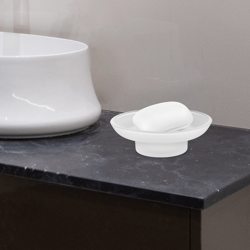 すりガラスソープディッシュラウンドクリア浴室交換用ソープホル - Soap Making Tray のレビューと価格