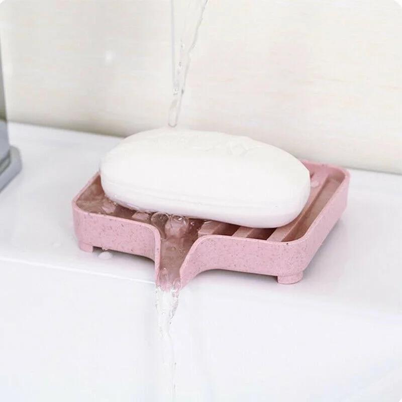 便利なシリコン製ソープディッシュ、浴室用セルフドレナージソー - Soap Making Tray のレビューと価格