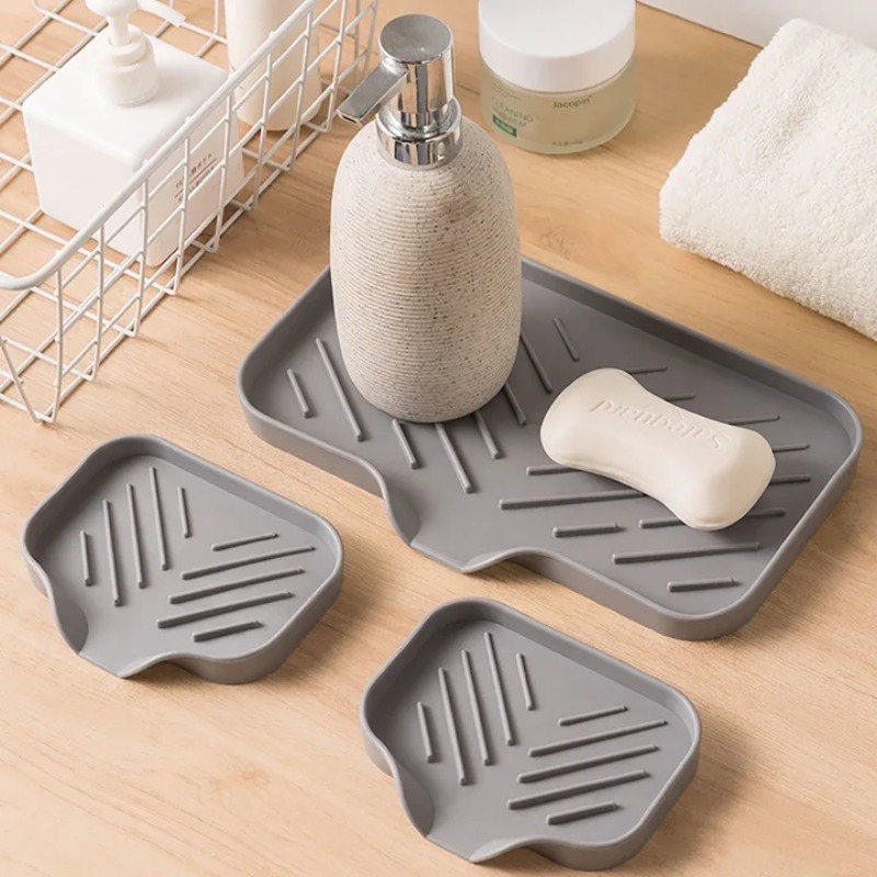 自動排水式石鹸置き シリコン製 キッチンシンク用石鹸皿 スポ - Soap Making Tray のレビューと価格