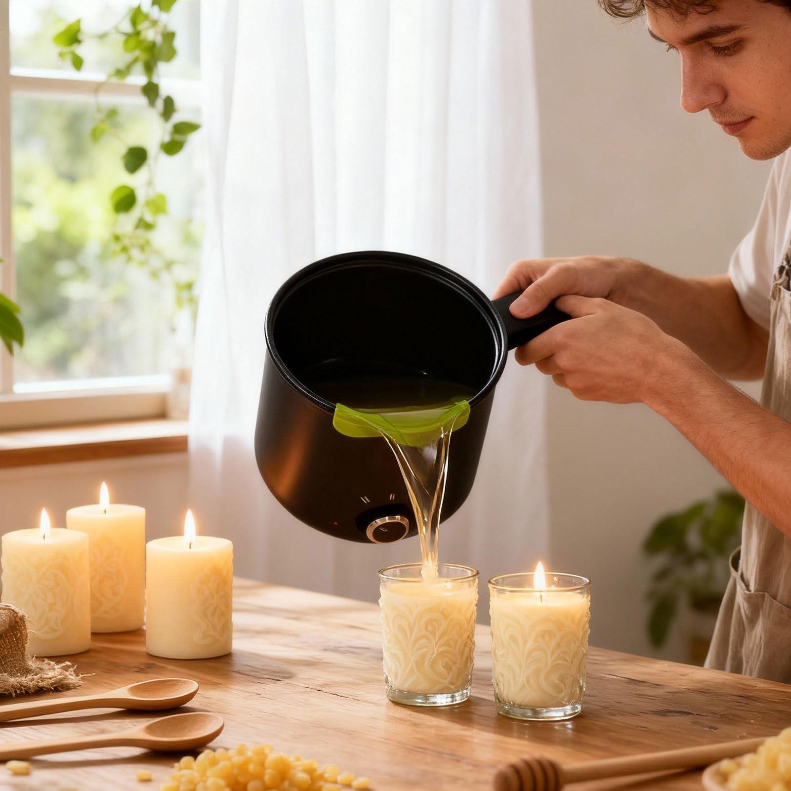 キャンドルワックス溶解ポット 1.5L 大型ステンレス製電気 - Soap Making Kits のレビューと価格