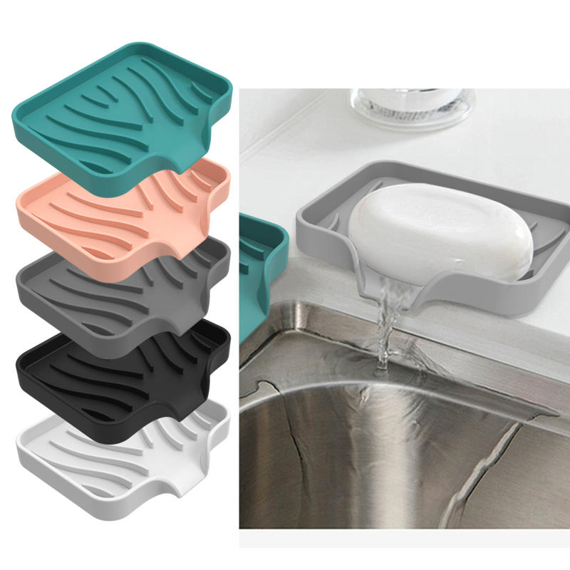 シンク用シリコントレイ（水切り付き）石鹸スポンジ収納ホルダー - Soap Making Tray のレビューと価格