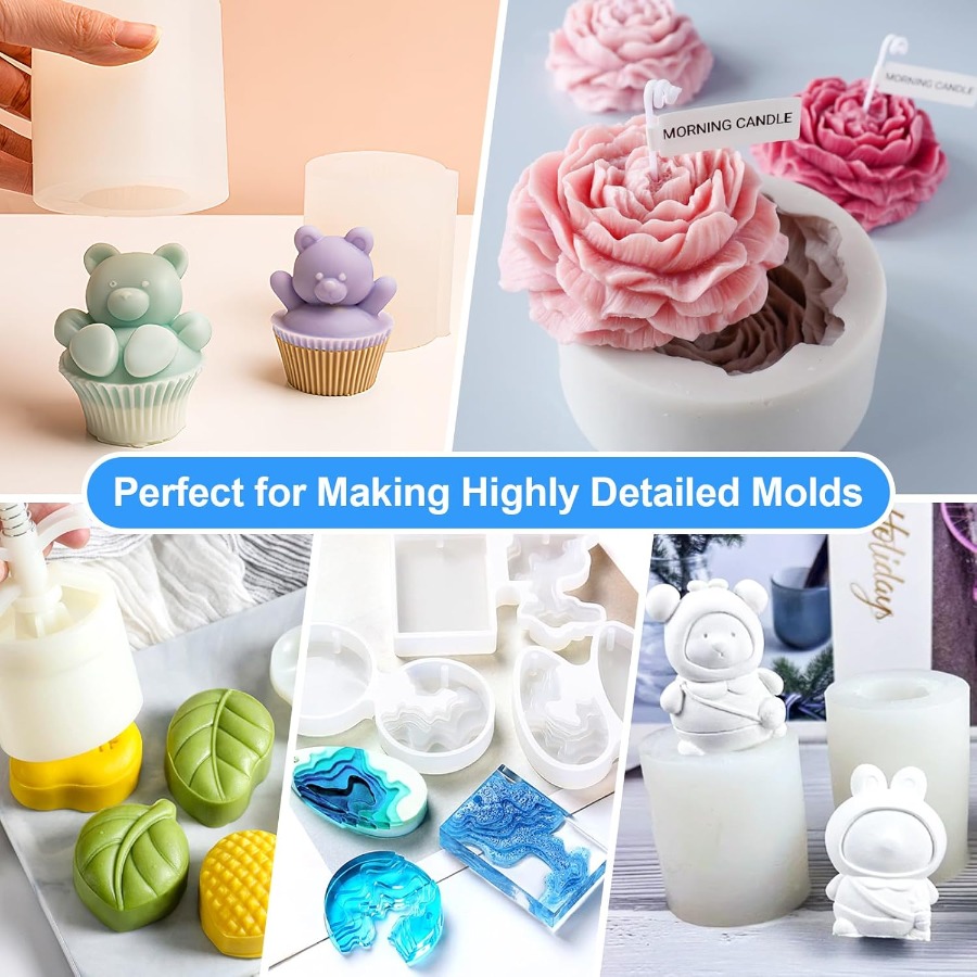 シリコンモールド作成キット、38.8オンス 15A弾性液体シ - Soap Making Kits のレビューと価格