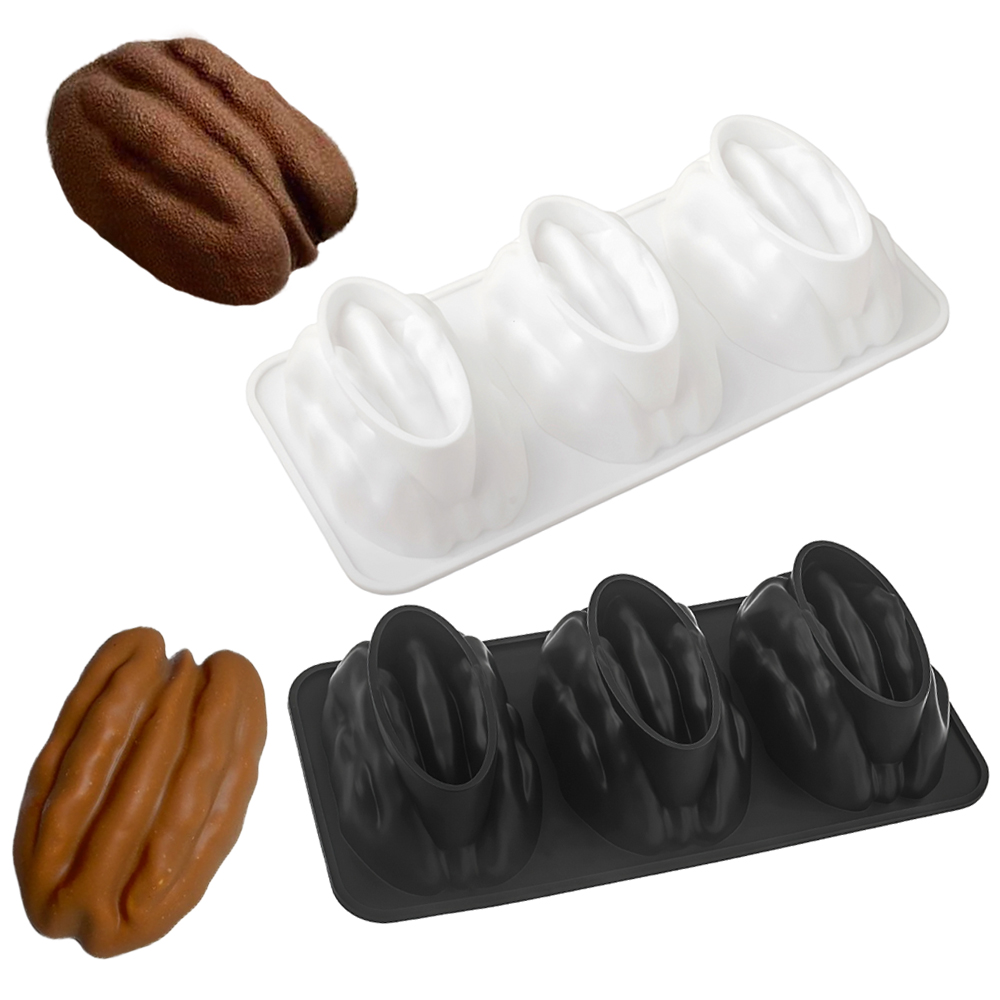 1/3/4/6/12セル ペカンデザイン シリコンケーキ型  - Soap Making Name のレビューと価格